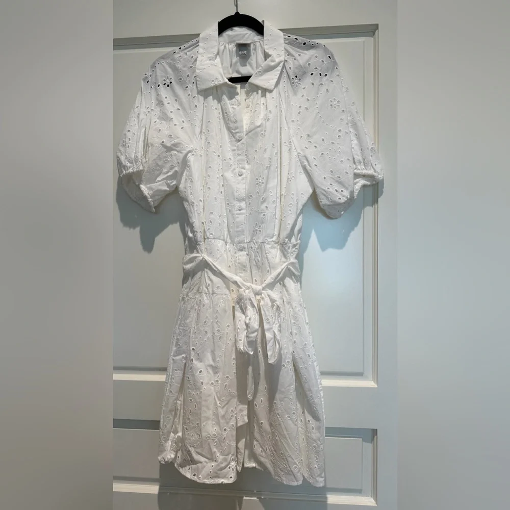 NWT A New Day White Eyelet Dress - Size XXL - Picture 2 of 6